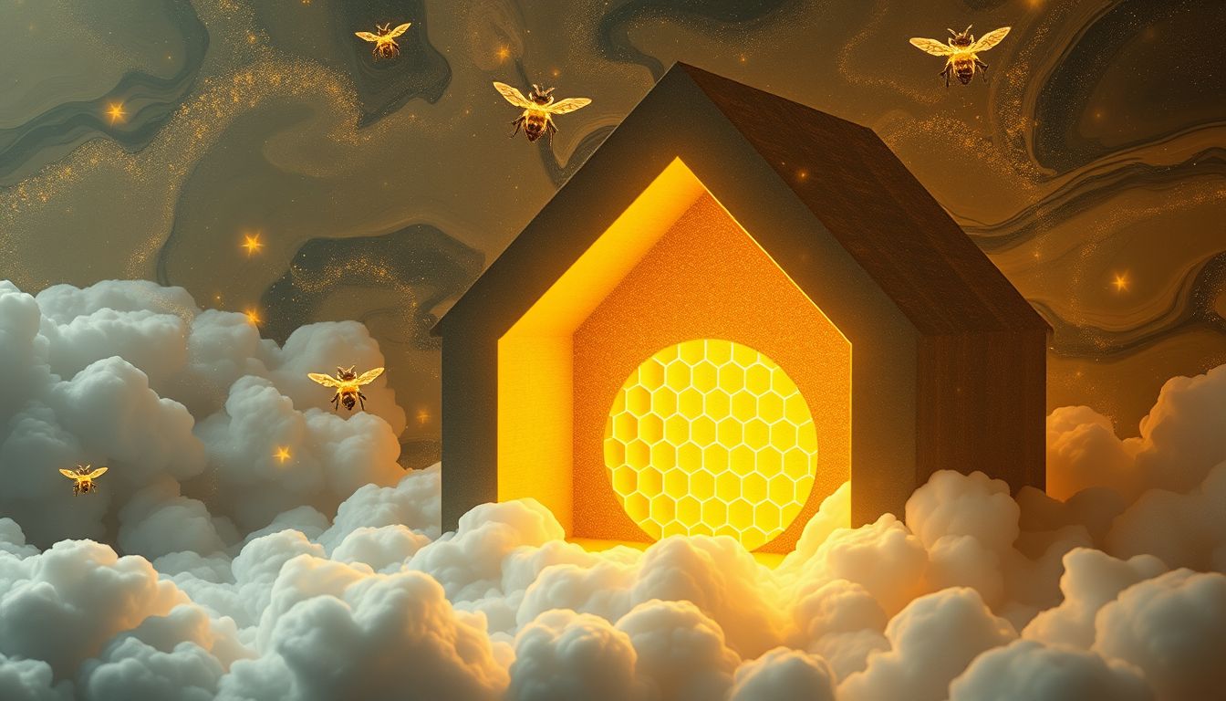 Ein Bienenstock im Traum symbolisiert Fleiß und harmonisches Familienleben.