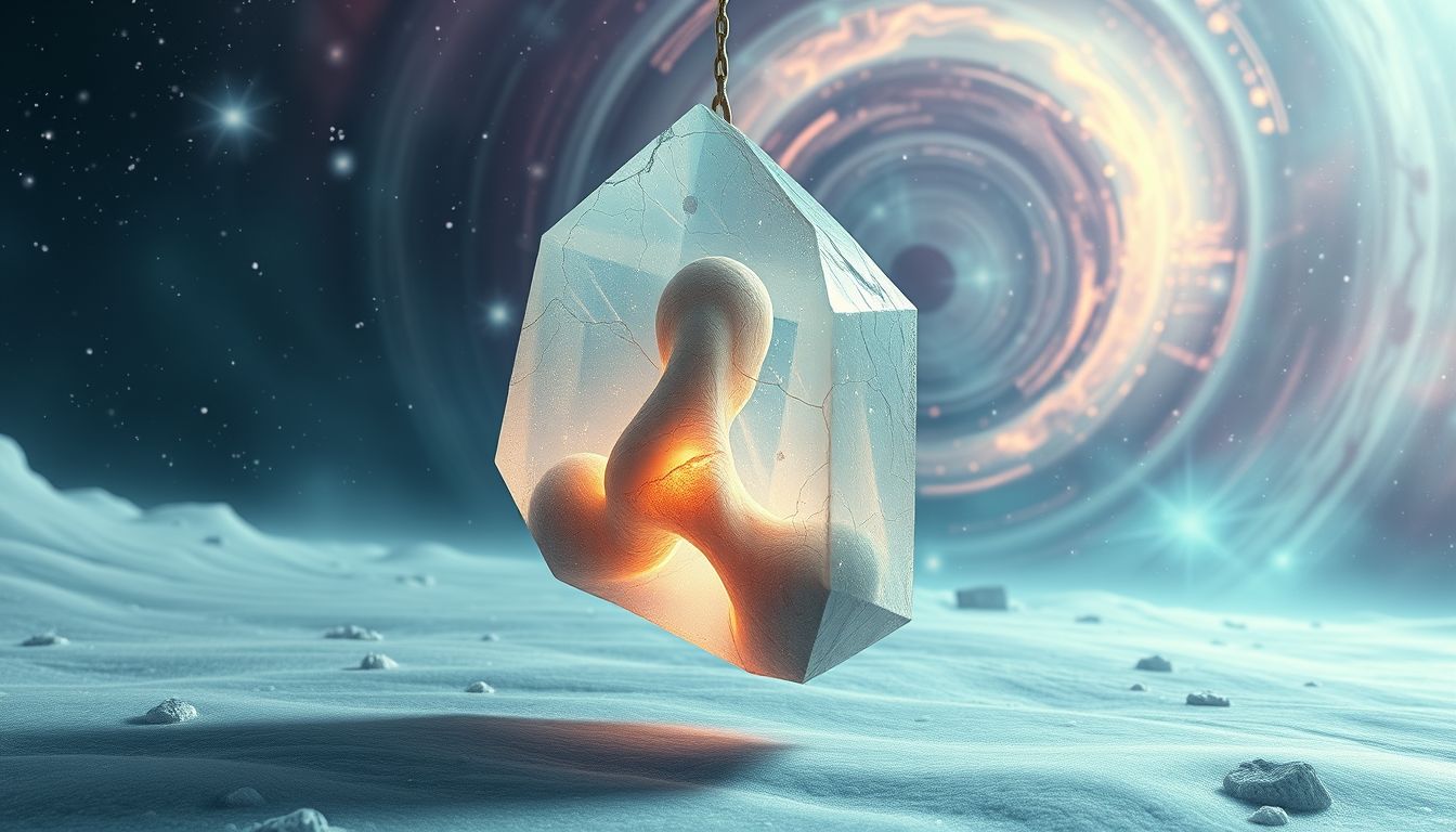 Ein versteinertes Gelenk symbolisiert Angst vor Veränderung und Stillstand.