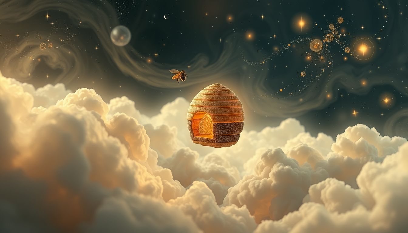 Ein kleiner Bienenstock im Traum symbolisiert neue kreative Anfänge.