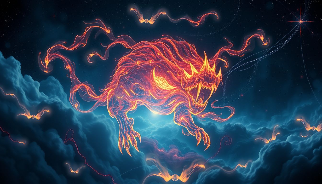 Ein wütendes Tier im Traum symbolisiert unterdrückte innere Aggression.