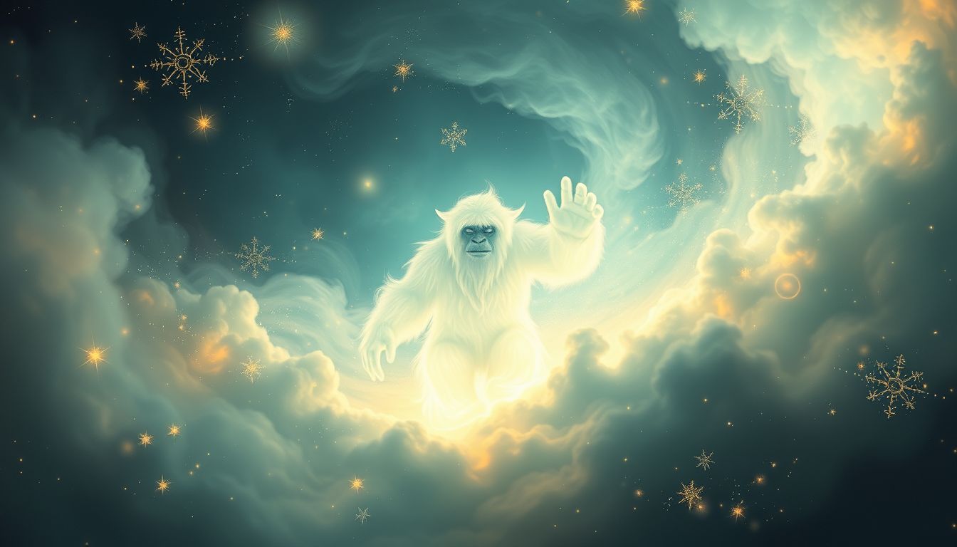 Der Yeti symbolisiert im Traum oft das Unbekannte und Verborgene.