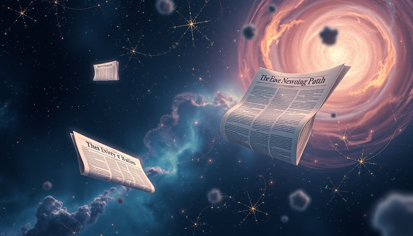 Ein Zeitungsstand im Traum symbolisiert Wissensdurst und Neugier.