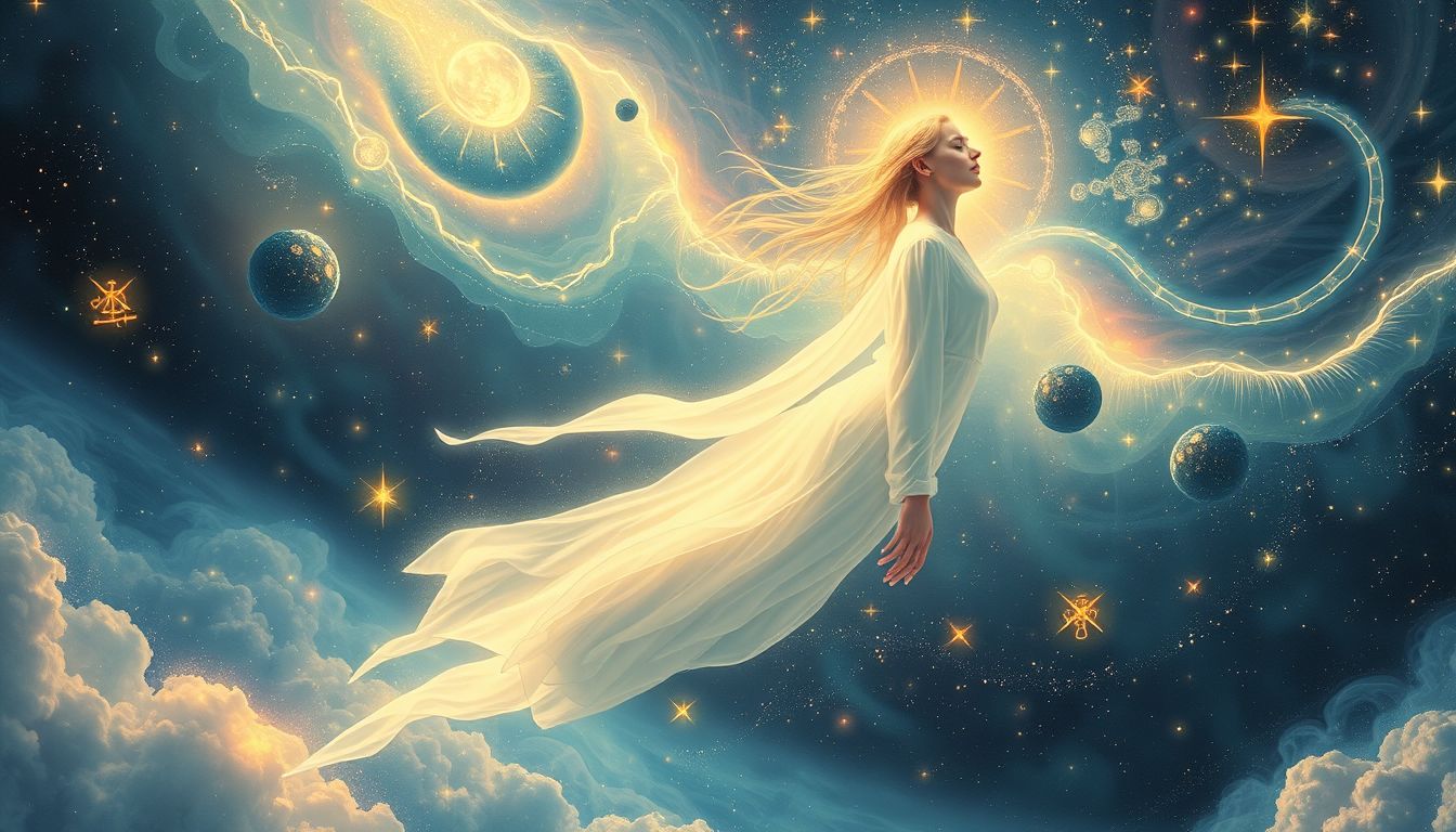 Der Traum von einer Frau in Weiß symbolisiert Reinheit und Neubeginn.