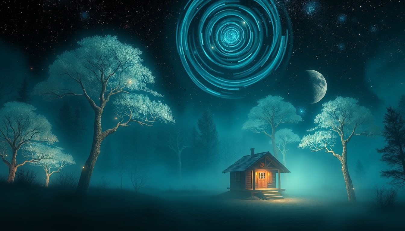 Der Traum von Waldkabinen symbolisiert Rückzug und innere Ruhe.