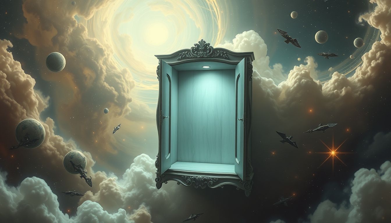 Eine leere Kredenz symbolisiert oft unerfüllte Erwartungen oder Leere.