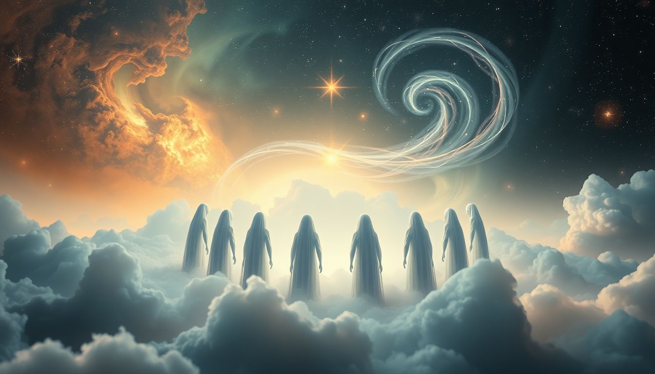 Spirituelle Zusammenkünfte im Traum symbolisieren innere Harmonie und Gemeinschaft.