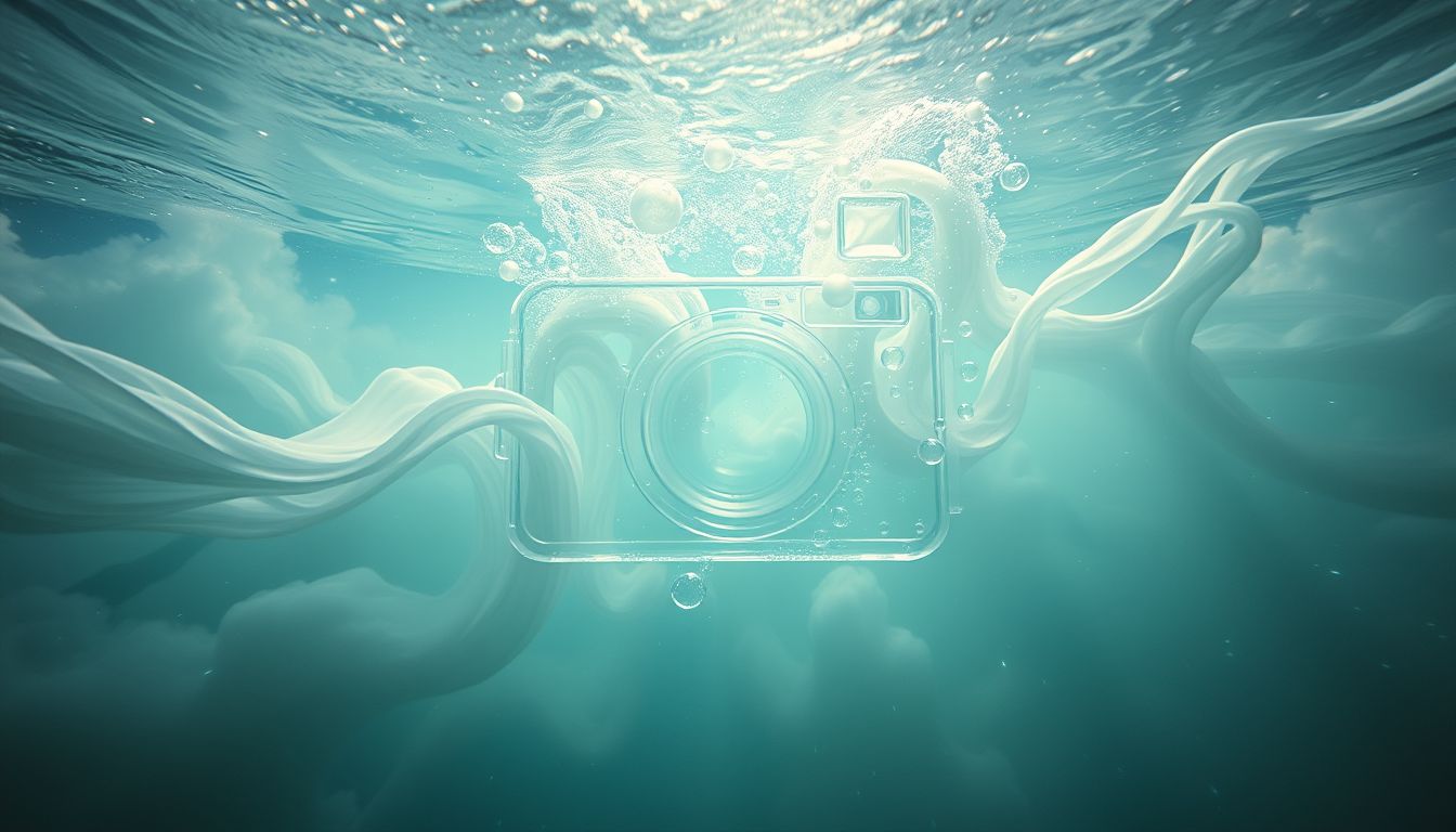 Der Traum von Unterwasserkamera symbolisiert verborgene Gefühle entdecken.