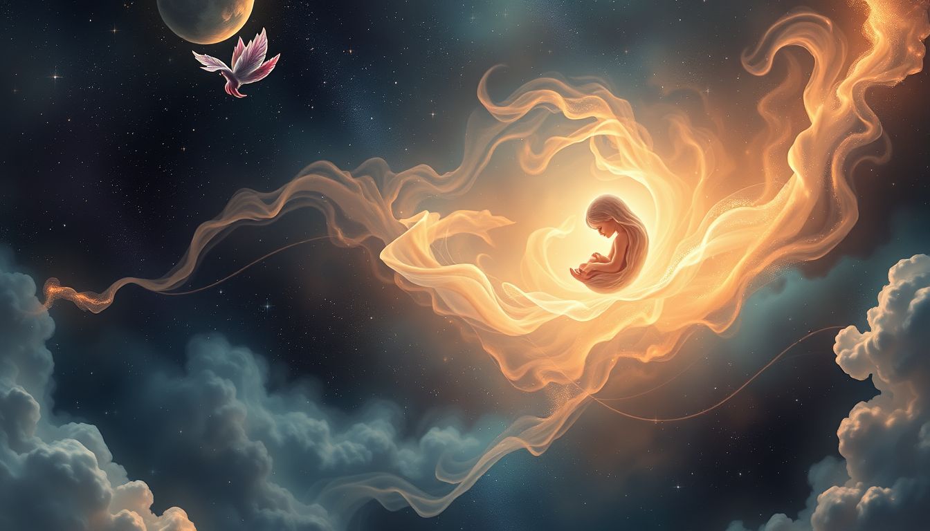 Geburtsschmerzen im Traum symbolisieren oft tiefen inneren Neuanfang.