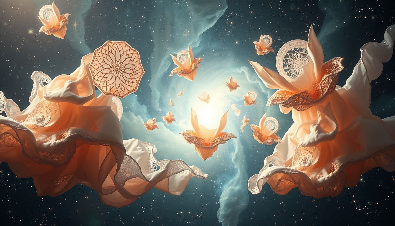 Träume von Stoffmustern symbolisieren oft innere Ordnung und Kontrolle.