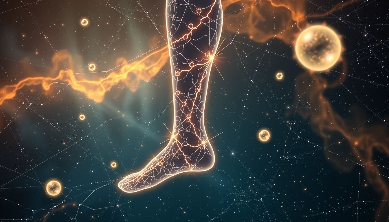 Träume von Venen am Bein symbolisieren oft Lebensenergie und Kraft.