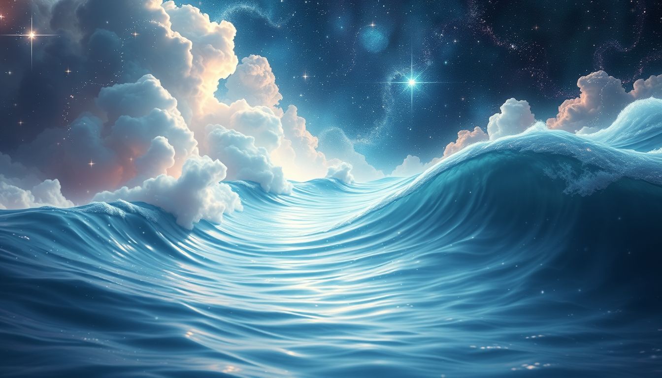 Wasserrauschen symbolisiert innere Ruhe und emotionale Klarheit im Traum.