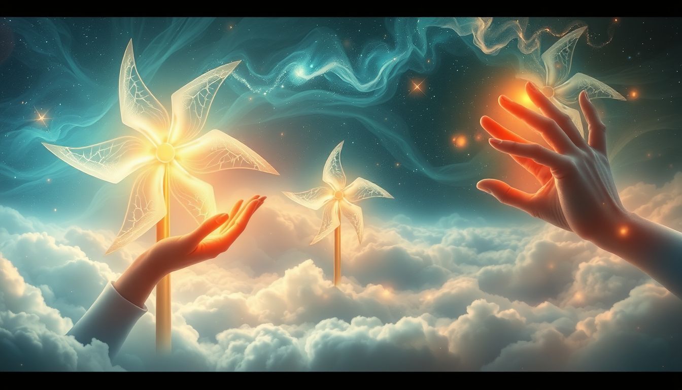 Träume vom Steuern der Windmühlenflügel symbolisieren Kontrolle und Einfluss.