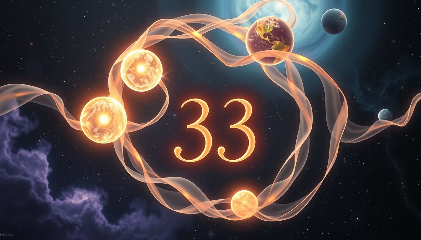 Die Quersumme 33 symbolisiert spirituelles Wachstum und Kreativität im Traum.