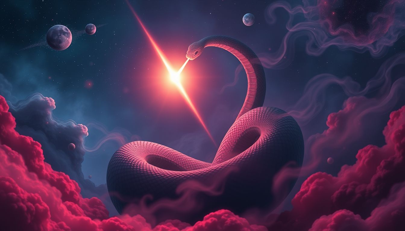 Ein Schlangenbiss im Traum symbolisiert oft unerwarteten emotionalen Schmerz.