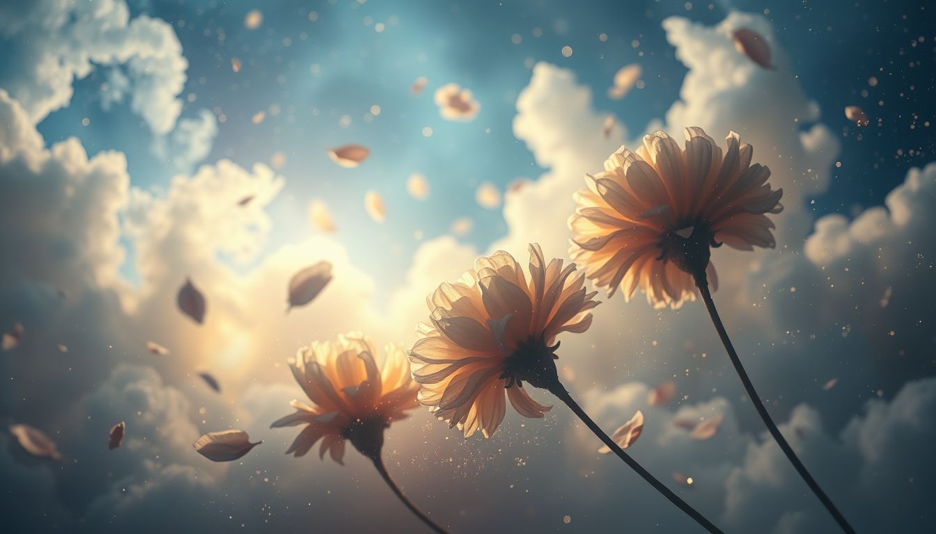 Verwelkende Nelken im Traum symbolisieren oft verlorene Liebe.