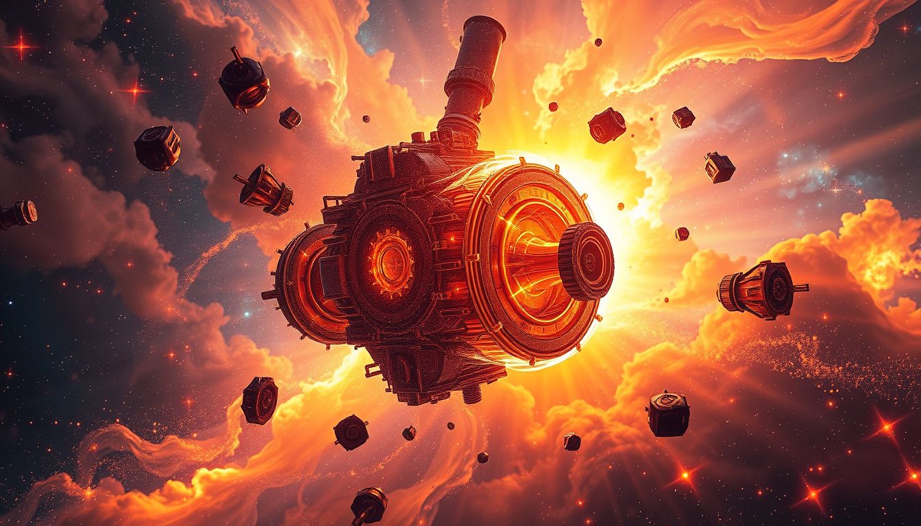 Ein überhitzter Motor im Traum symbolisiert innere Überforderung und Stress.