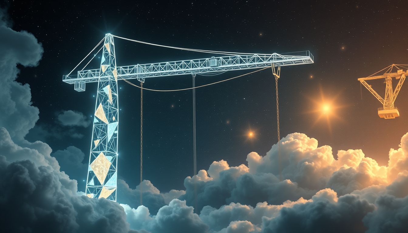 Der Turmdrehkran symbolisiert im Traum überwundene Hindernisse und Herausforderungen.