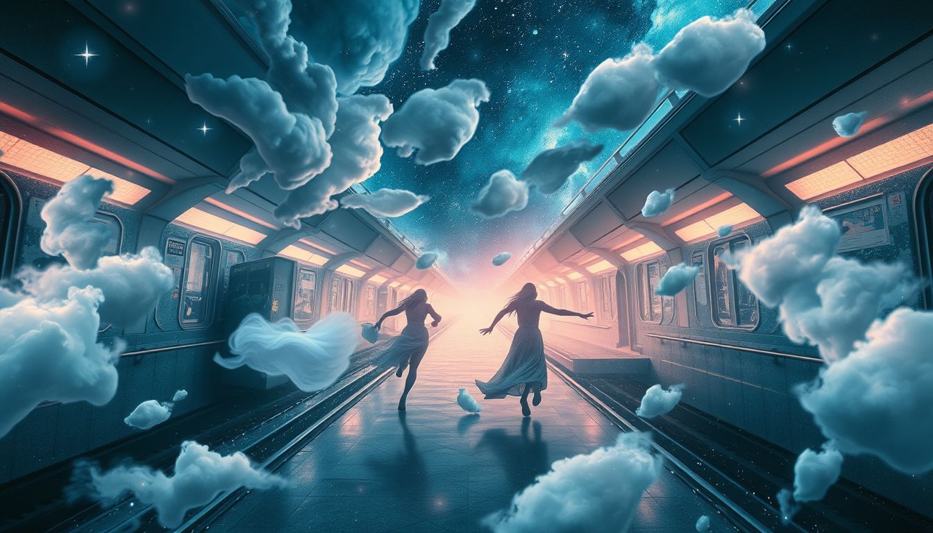 Jemanden in der U-Bahn verfolgen symbolisiert innere Unsicherheiten und Konflikte.