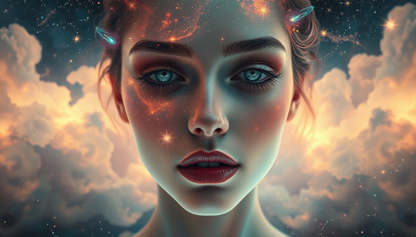 Übermäßiges Make-up im Traum symbolisiert oft innere Unsicherheit und Schutz.