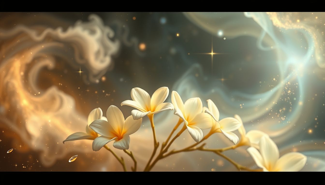 Vanilleblumen im Traum symbolisieren oft Reinheit und stille Freude.