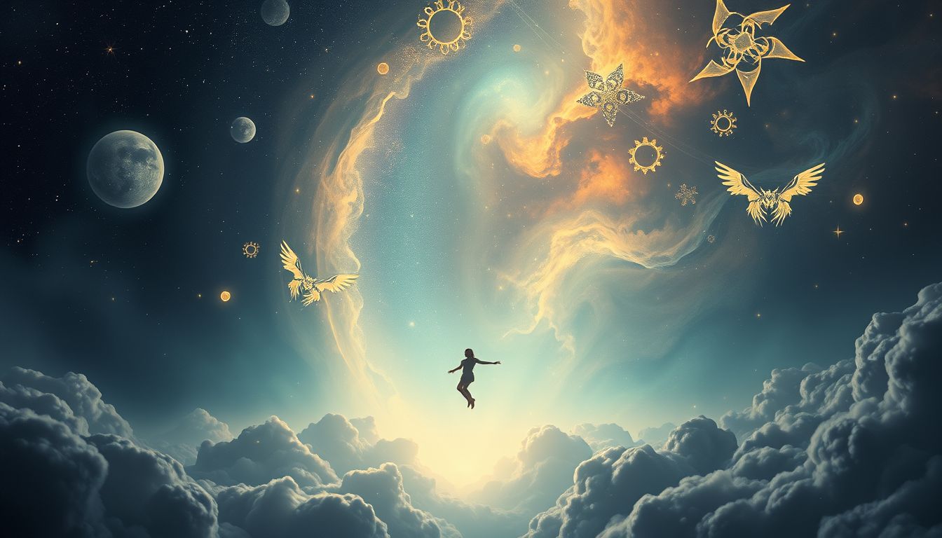 Das Fallen ins Loch symbolisiert oft Kontrollverlust und Angst.