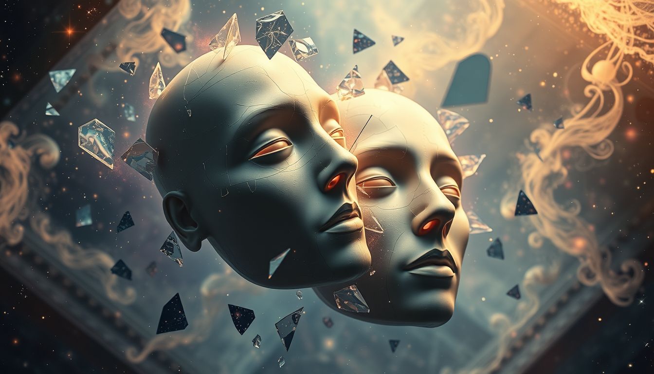 Ein beschädigtes Image im Traum symbolisiert innere Unsicherheiten und Zweifel.