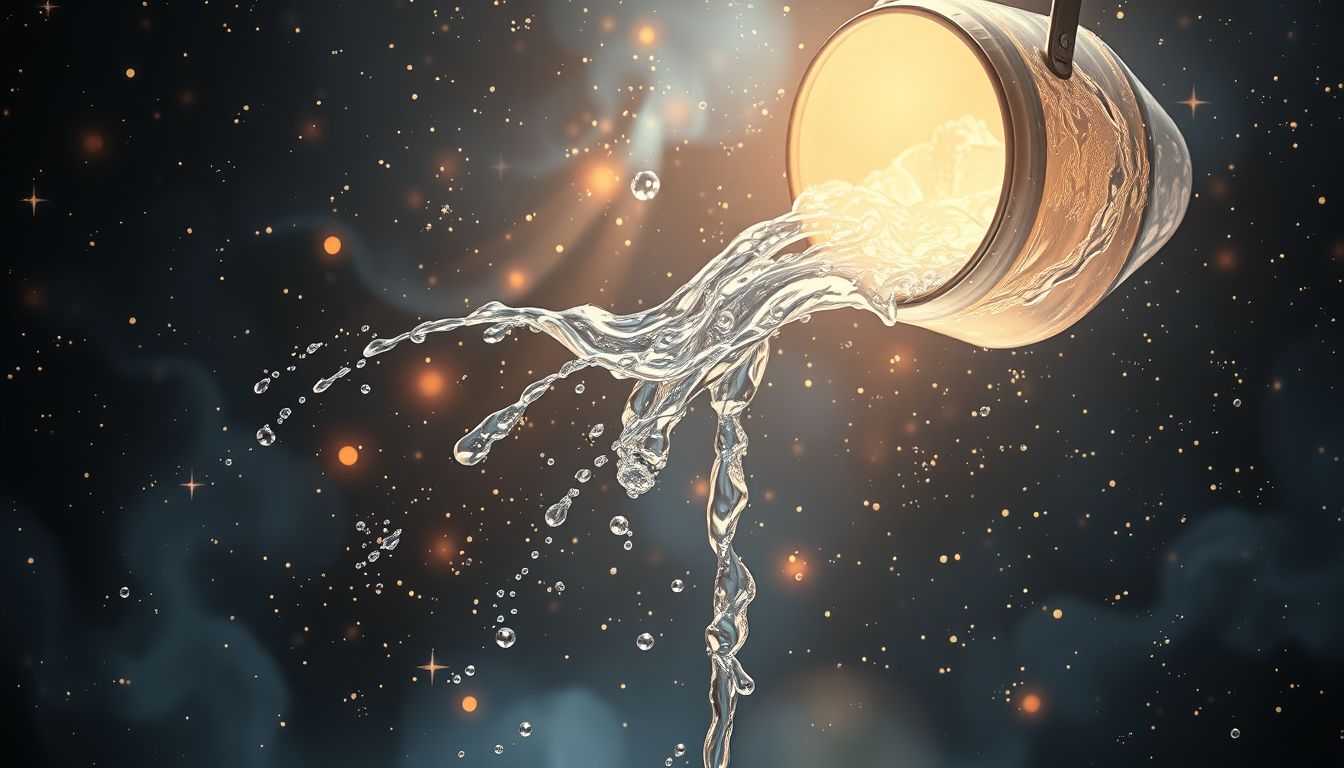 Vom Eimer Wasser verschütten symbolisiert oft verlorene Chancen im Traum.