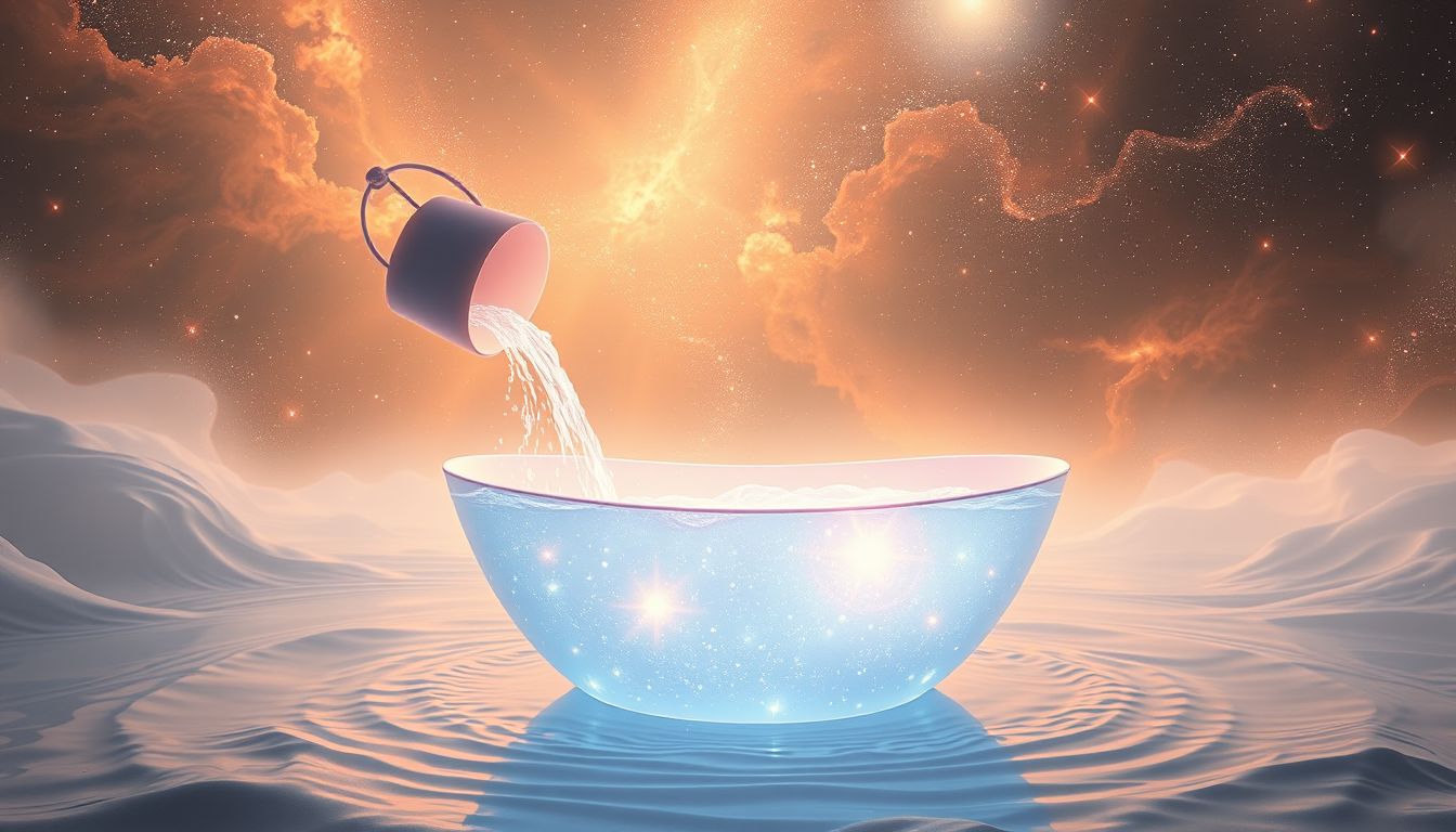 Vom Eimer Wasser träumen symbolisiert Reinigung und Erneuerung.