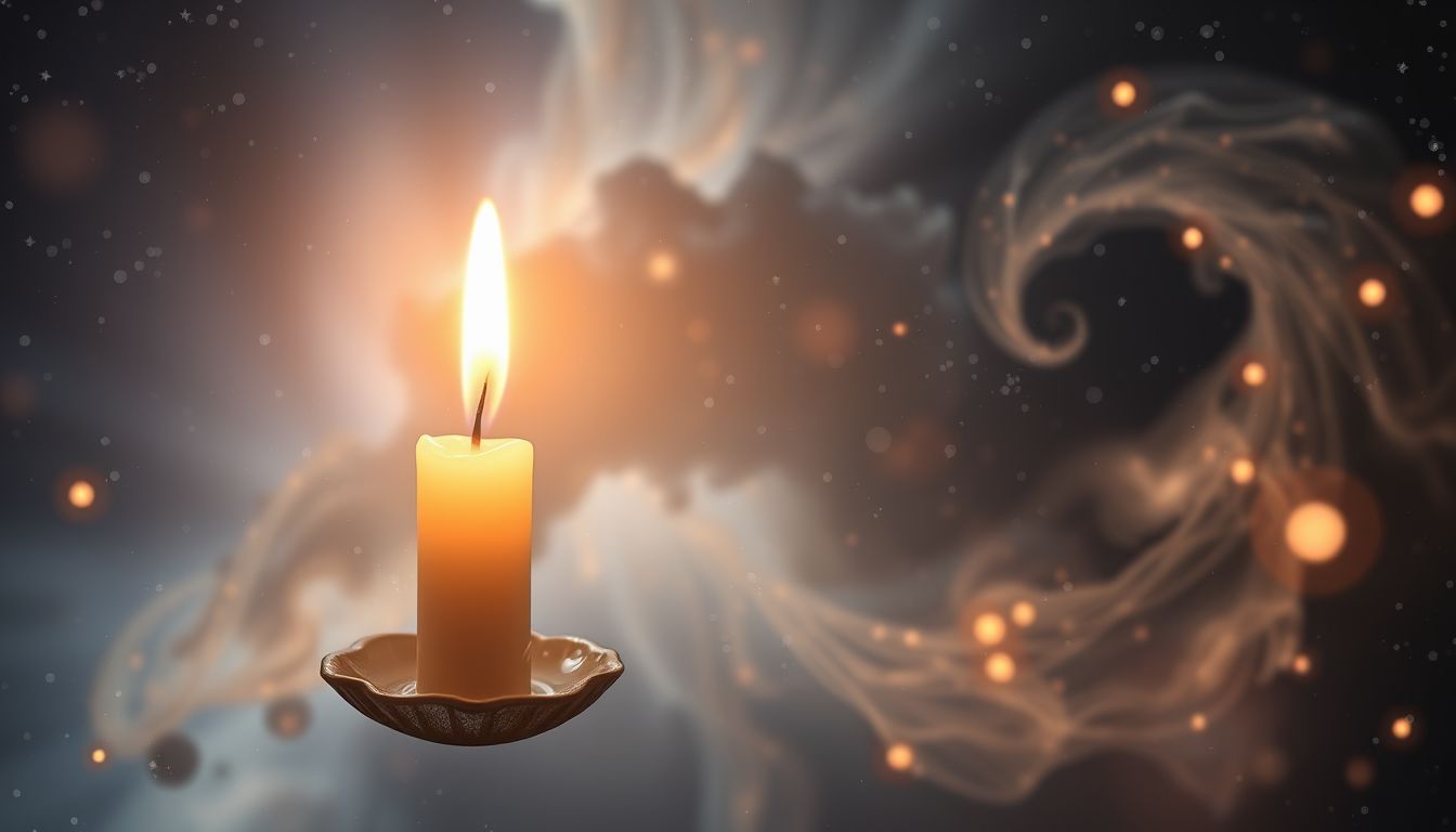 Wachslicht symbolisiert Hoffnung und ewige Erinnerung im Traum.