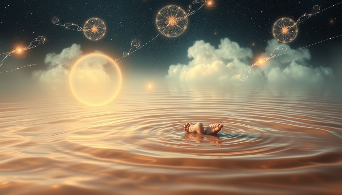 Waten in warmem Wasser symbolisiert Geborgenheit und emotionale Heilung.
