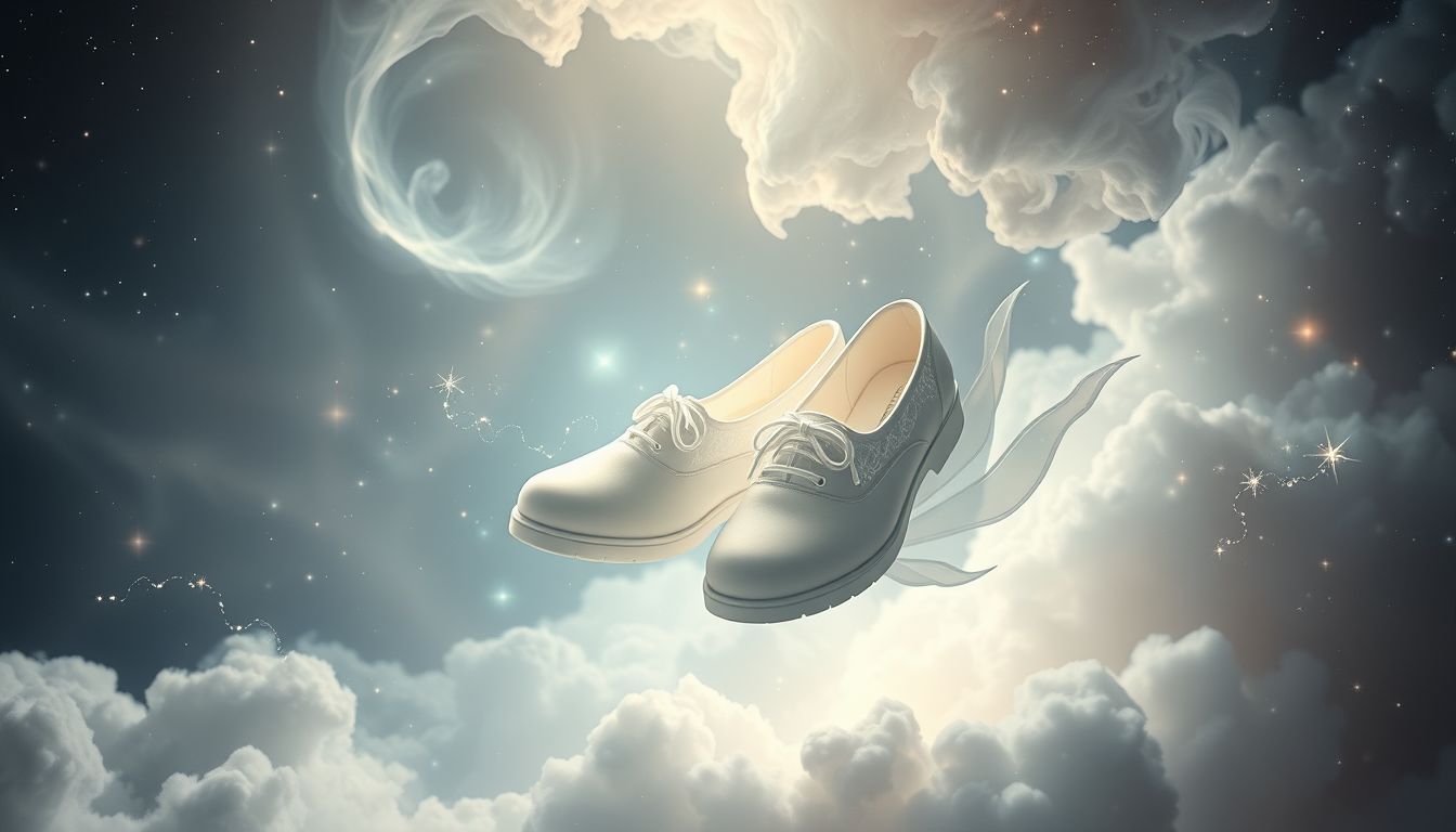 Weiße Schuhe symbolisieren im Traum oft Neuanfang und Unschuld.