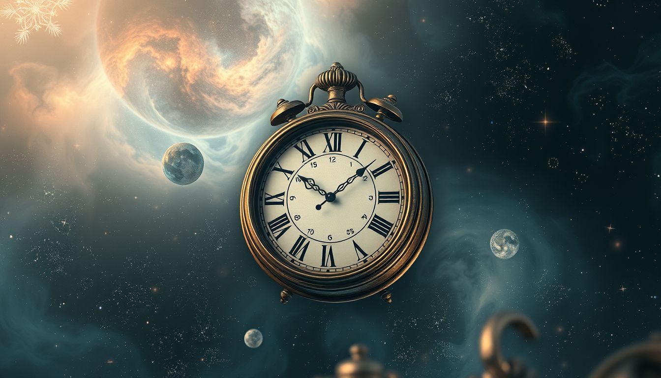 Ein antikes Zifferblatt symbolisiert Sehnsucht nach vergangener Zeit.