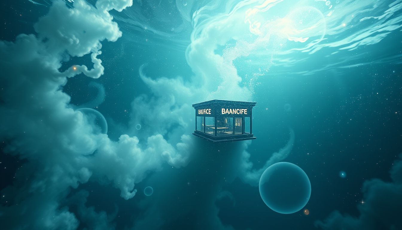 Eine Unterwasser-Zweigstelle symbolisiert verborgene Gefühle und Intuition.