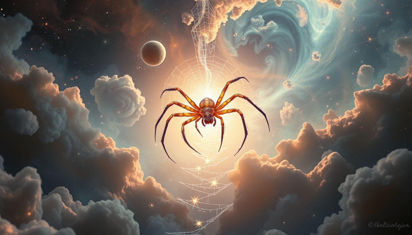 Das Töten der 10. Spinne symbolisiert das Überwinden schwerster Hindernisse.