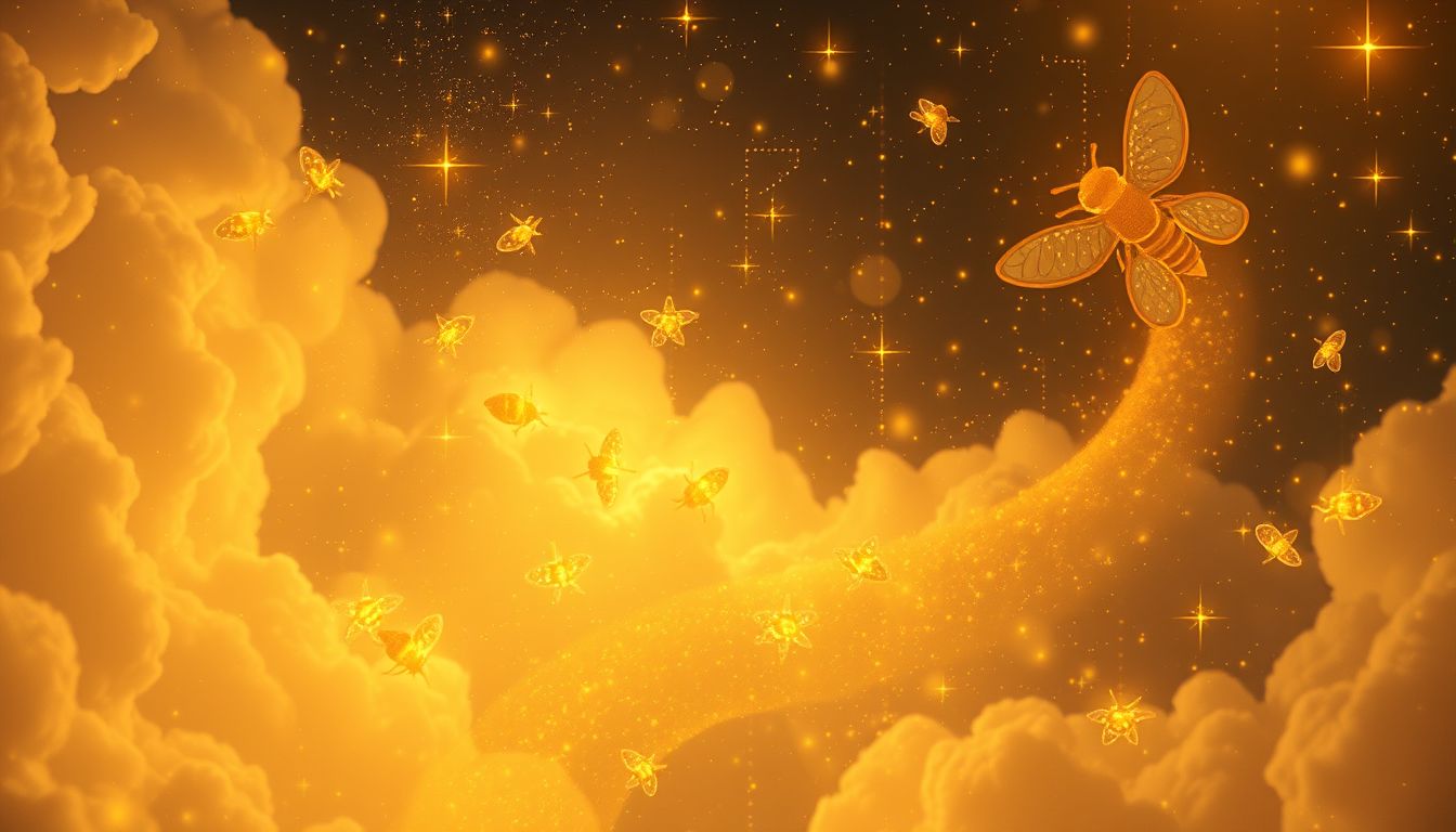 Honig im Traum symbolisiert süße Belohnung für harte Arbeit.