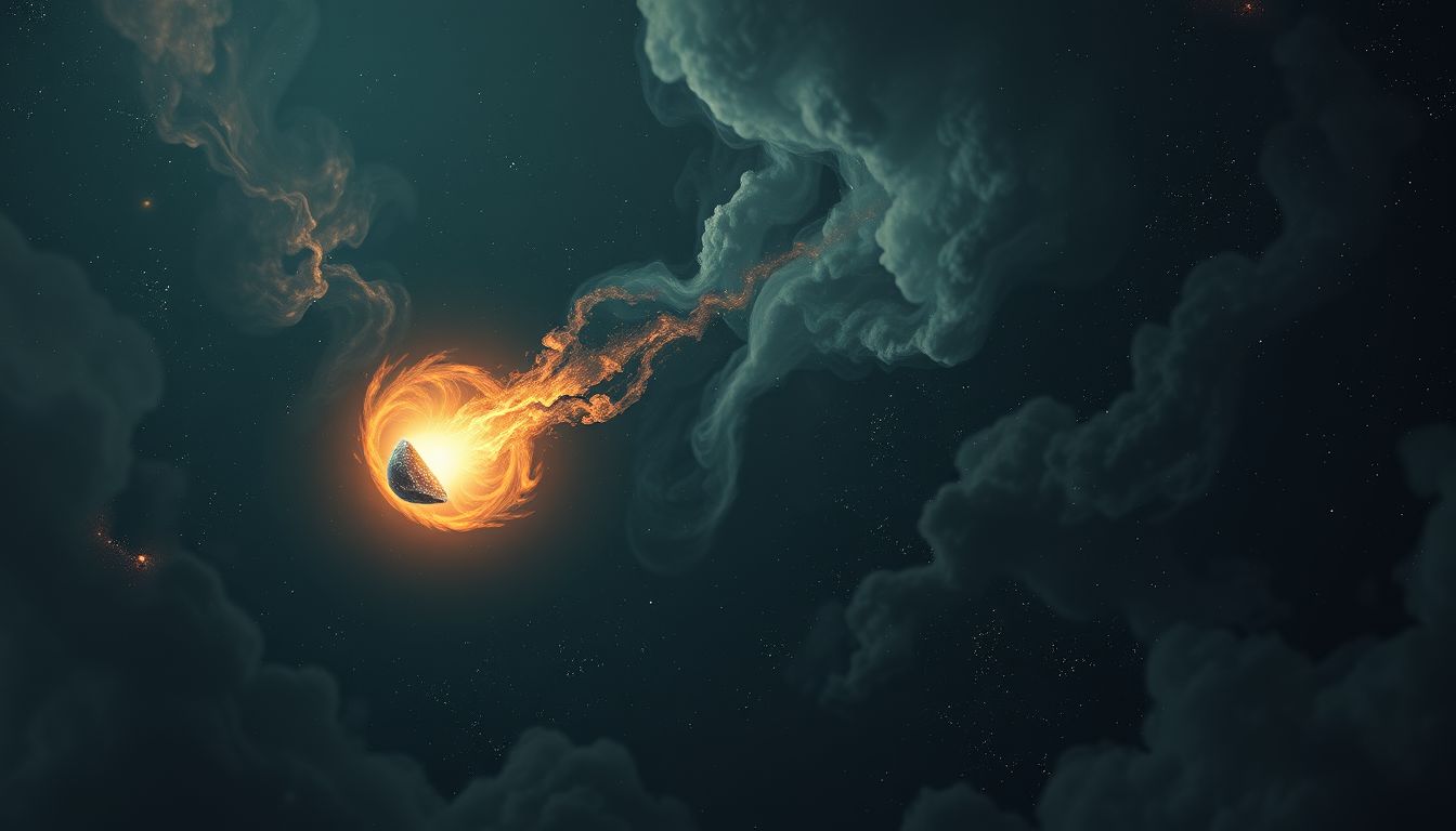 Ein Meteorit im Traum symbolisiert oft unerwartete Angst und Wandel.