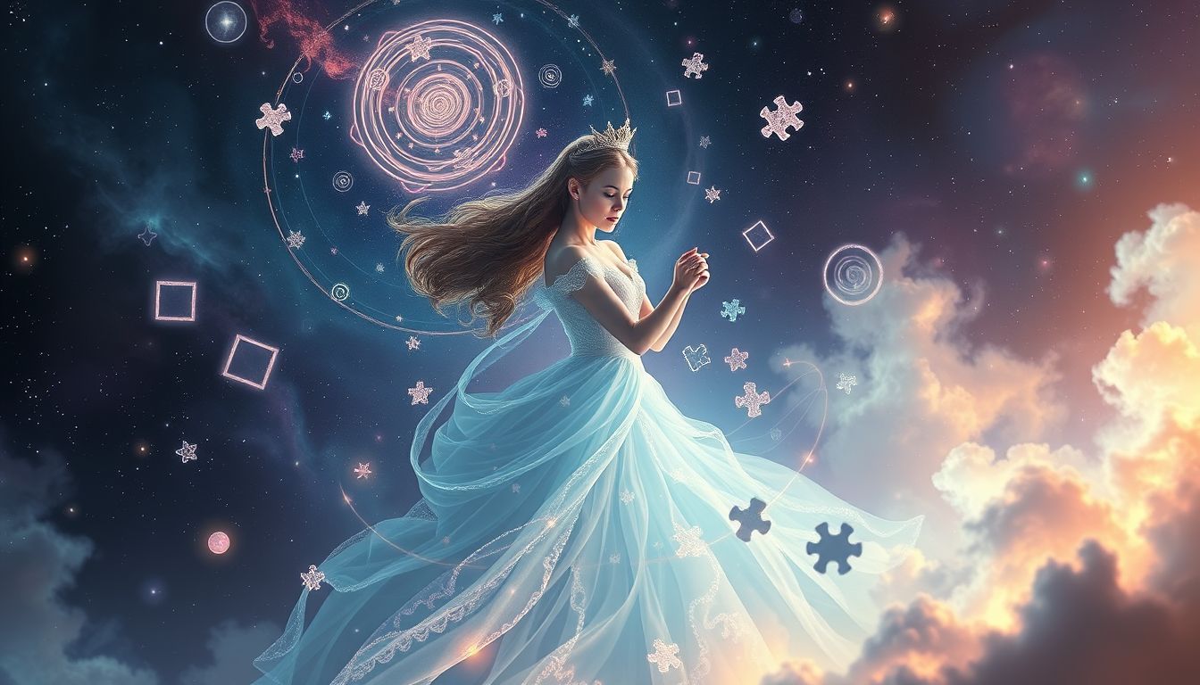 Die Prinzessin symbolisiert oft innere Stärke und Rätsellösungskompetenz.