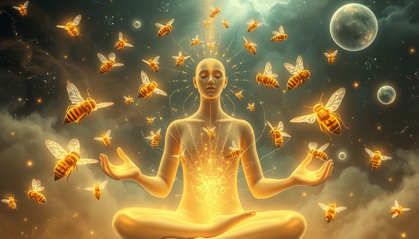 Das Träumen, mit Bienen zu sprechen, symbolisiert innere Weisheit.