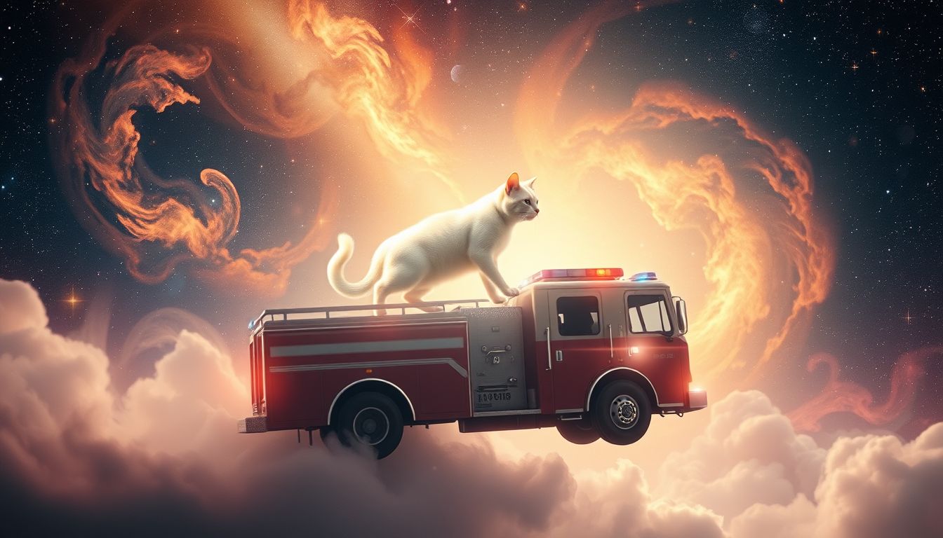 Ein Löschfahrzeug im Traum symbolisiert mutigen Schutz und Rettung.