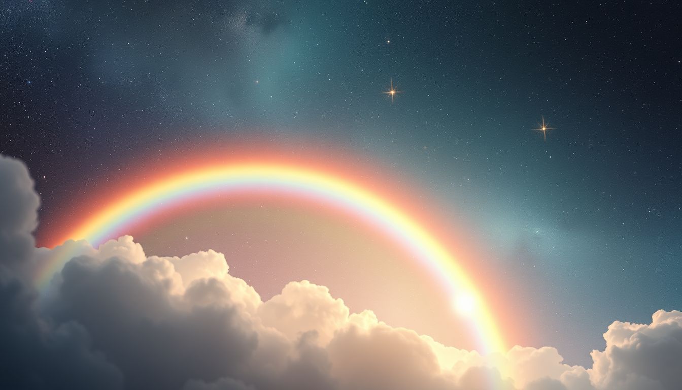 Ein Regenbogen symbolisiert im Traum oft Hoffnung und Neuanfang.