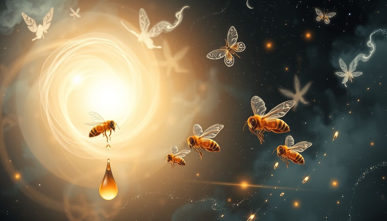 Davon träumen, Bienen zu füttern, symbolisiert Fürsorge und Harmonie.