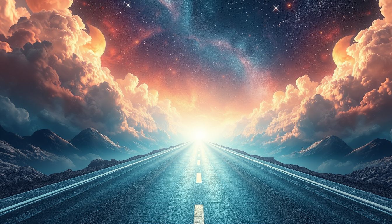 Ein Traum von endloser Autobahn symbolisiert Orientierungslosigkeit im Leben.