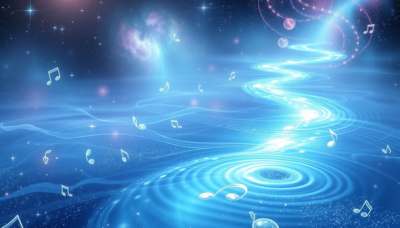 Ein plätschernder Strom symbolisiert innere Harmonie und kreative Energie.