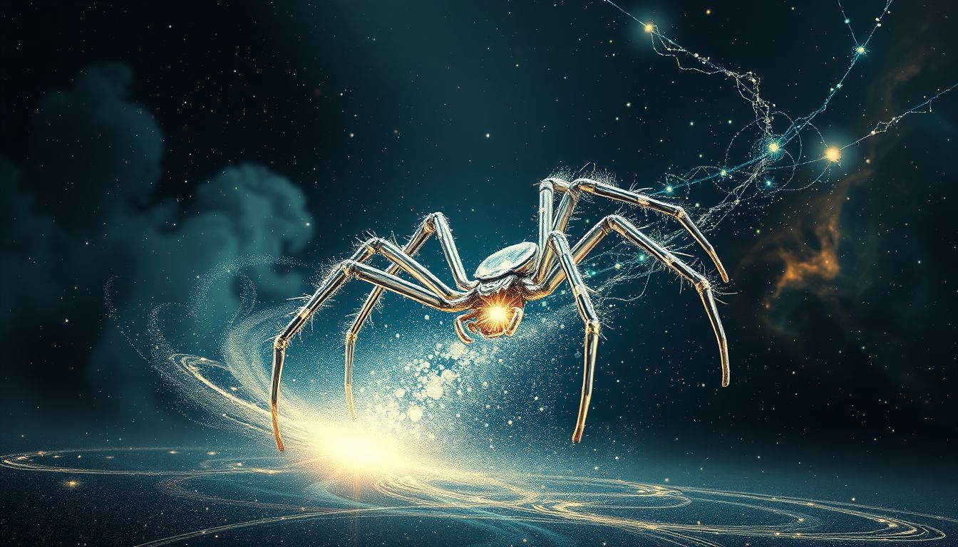 Das Töten einer Spinne symbolisiert das Besiegen innerer Ängste.