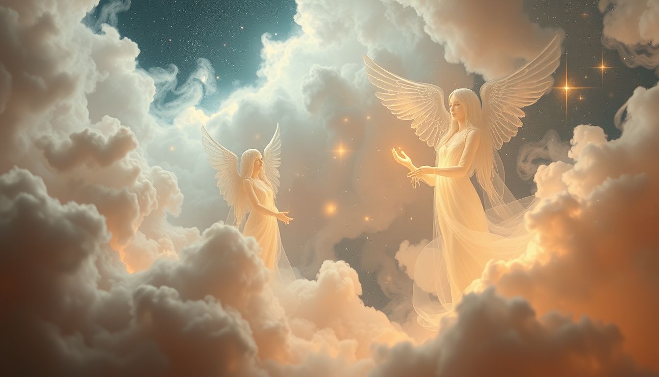 Der Engelkontakt symbolisiert oft Schutz und göttliche Führung im Traum.