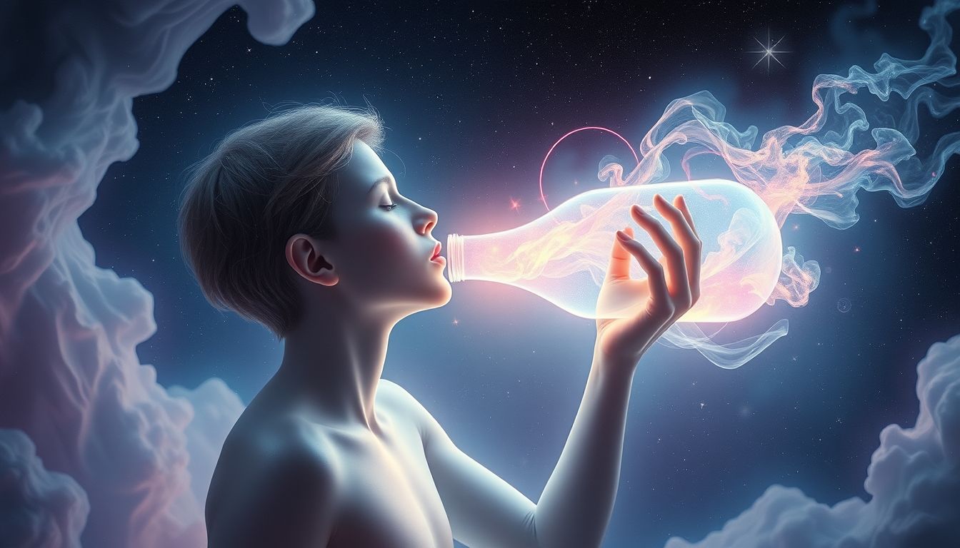 Träume vom Trinken einer Tinktur symbolisieren Heilung und innere Veränderung.