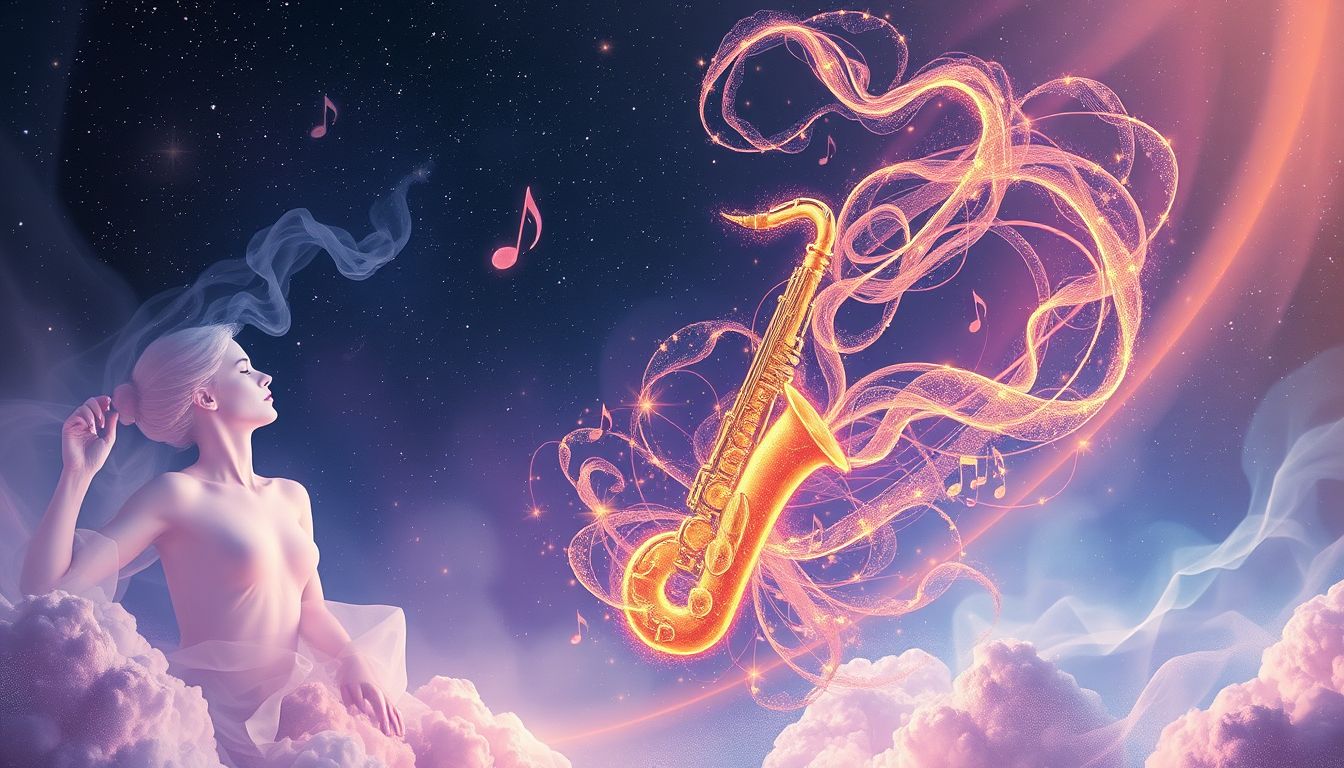 Perfektes Saxophonspiel im Traum symbolisiert kreative Selbstverwirklichung.