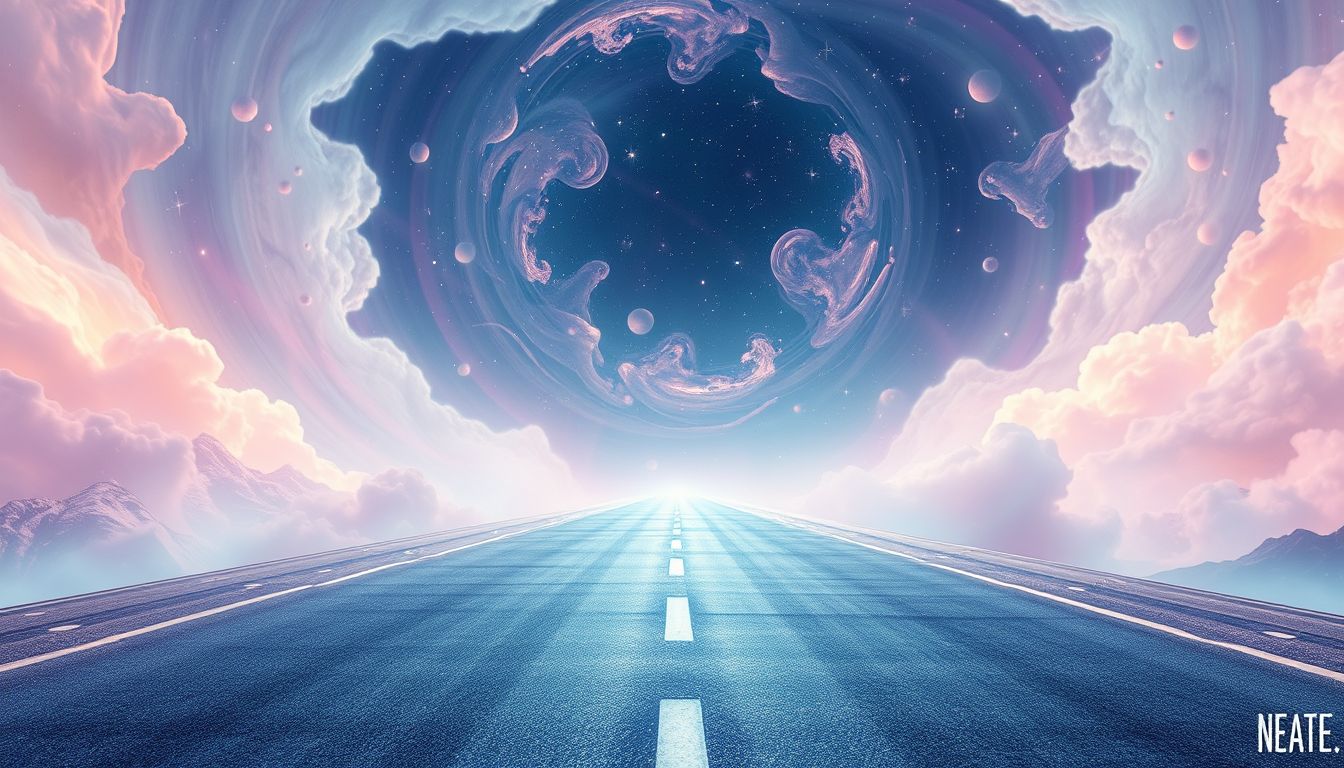 Ein Ausfahrt-loser Autobahntraum symbolisiert gefühlte Sackgassen im Leben.