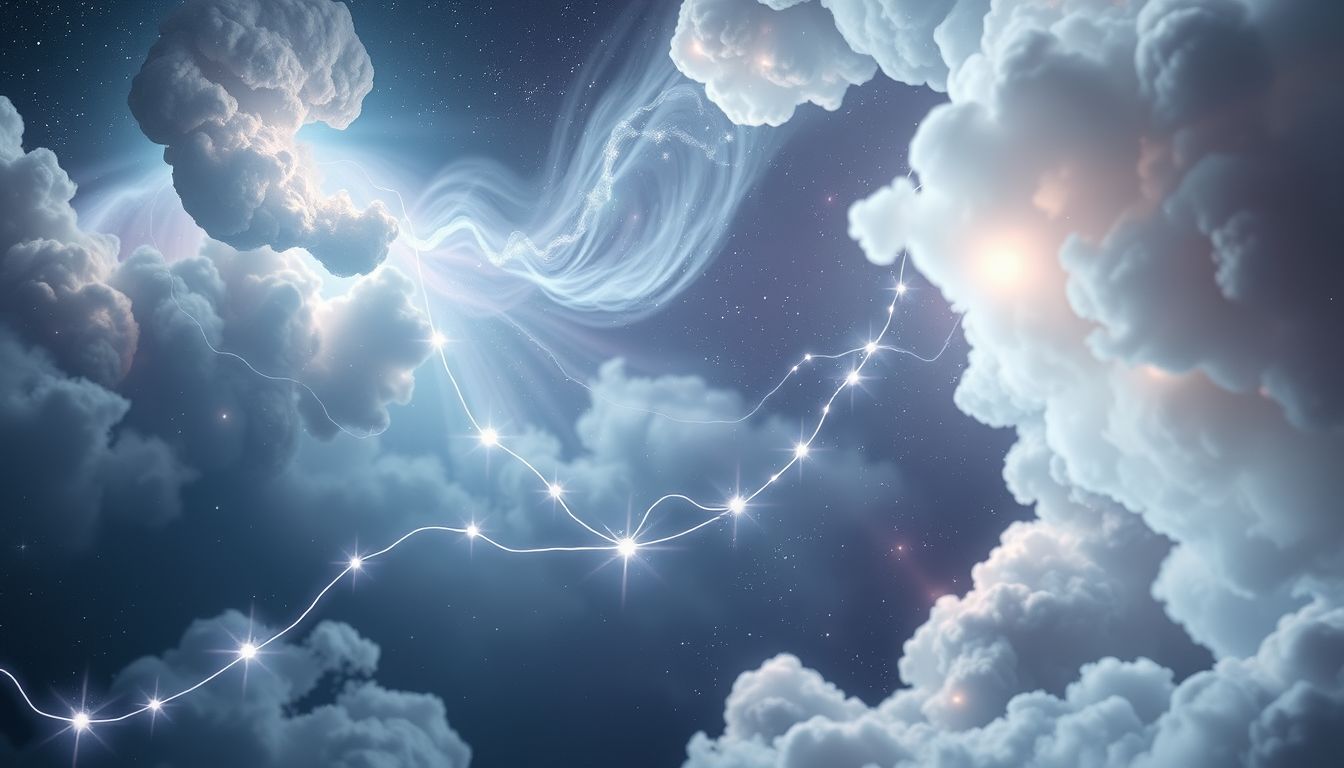 Die silberne Schnur symbolisiert die Verbindung zwischen Körper und Seele.