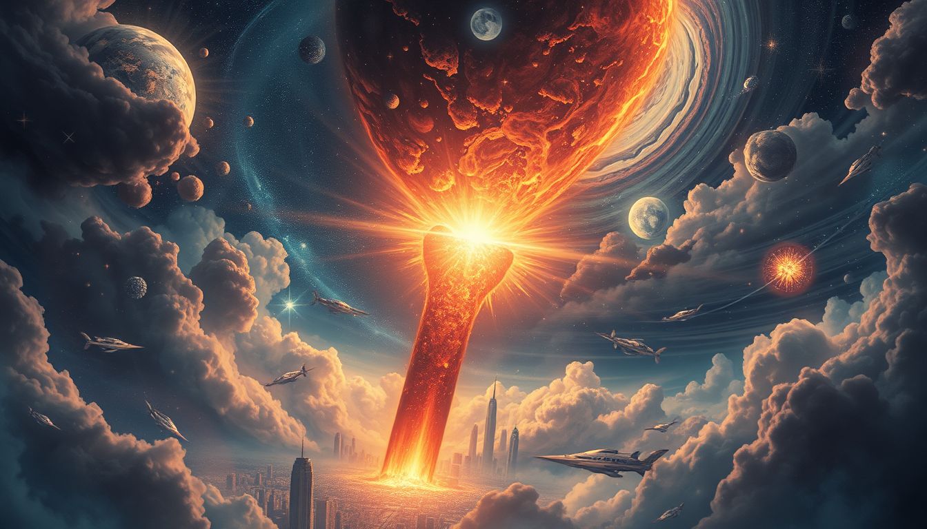 Der Meteorit symbolisiert oft kollektive Angst vor unvermeidbarer Katastrophe.